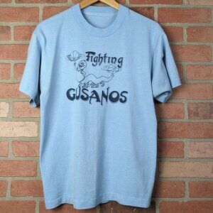 Vintage 90s Fighting Gusanos Basketball Sports Tee shirt